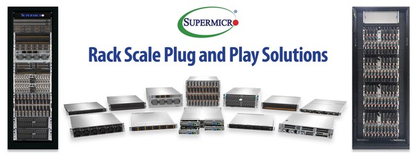 Supermicro機櫃級隨插即用解決方案，為雲端、AI 和 5G邊緣應用提供高效率部署