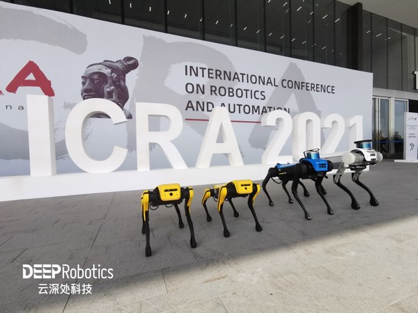 DEEP Robotics makes a splash with its Jueying series of robot dogs at ICRA 2021