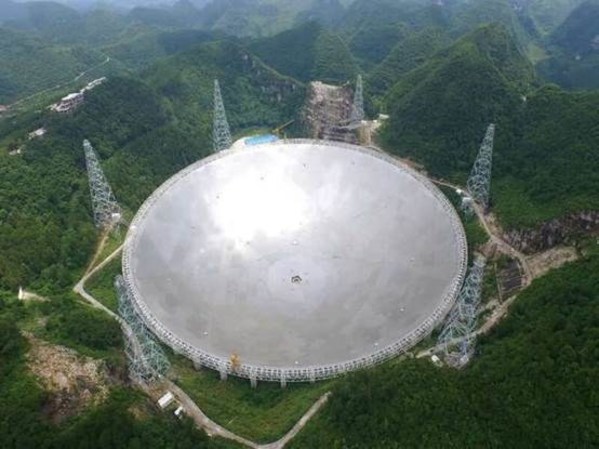 图为“中国天眼”FAST望远镜实景。中科院国家天文台供图