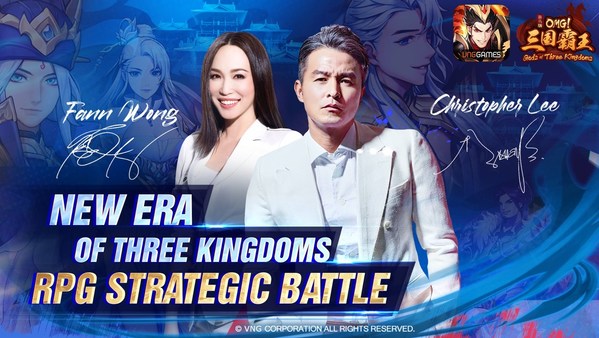 Christopher Lee and Fann Wong become the ambassadors of OMG! Gods of Three Kingdoms in Malaysia, Singapore, and Vietnam.