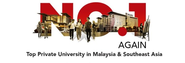 Taylor's University is number 1 again as the top private university in Malaysia & Southeast Asia
