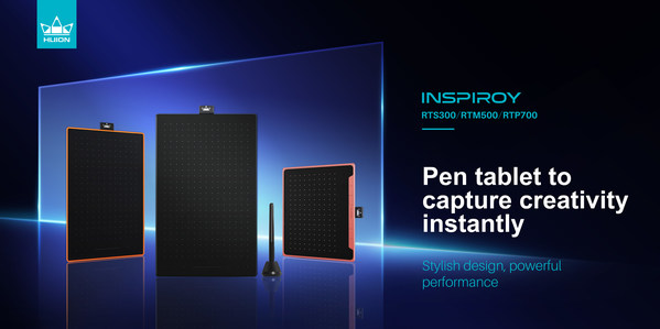 Huion Unveils New Line of Pen Tablets, the Inspiroy RTS-300, RTM-500, and RTP-700