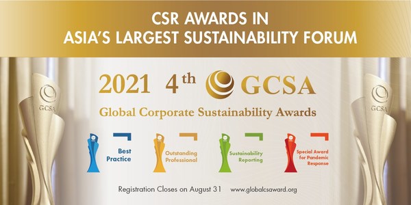 Global Corporate Sustainability Awards (GCSA) launched for 2021