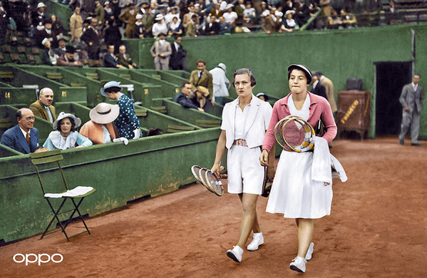 Helen Jacobs (Photo: AFP via Getty Images) Helen Jacobs is pictured at Roland Garros where, in 1934 she changed the face of fashion, being the first woman to wear shorts on the court instead of a dress. Reimagined using one billion colours, in partnership with Getty Images, the image is part of OPPO’s Courting the Colour campaign. Launched today to celebrate the return of Wimbledon, the collection restores the emotion of seven iconic moments from tennis history, bringing the excitement and passion back to the sport for fans around the world. View the Courting the Colour collection, here: https://events.oppo.com/en/oppo-and-tennis/#awakencolour