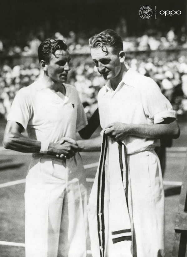 Fred Perry (Photo: AELTC) Pictured here in 1934, cultural icon Fred Perry won 14 Majors before creating his iconic sportswear line, that was inspired by tennis fashion and went on to change the fashion world. Originally in black and white, the image has been reimagined using one billion colours, in partnership with Getty Images, as part of OPPO’s Courting the Colour campaign. Launched today to celebrate the return of Wimbledon, the collection restores the emotion of seven iconic moments from tennis history, bringing the excitement, and passion back to the sport for fans. View the collection, here: https://events.oppo.com/en/oppo-and-tennis/#awakencolour