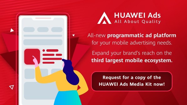 HUAWEI Ads is a one-stop, programmatic advertising marketplace by Huawei Mobile Services. The platform provides diverse ad solutions and end-to-end support for advertisers to achieve joint business growth in the digital ad environment. Interested advertisers can visit https://bit.ly/HuaweiAdsAPACT to download the HUAWEI Ads media kit and book a demo session to learn more about the platform.