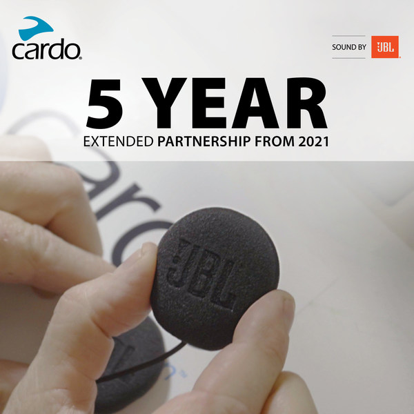 Cardo Systems and HARMAN enter into a five year Sound by JBL collaboration