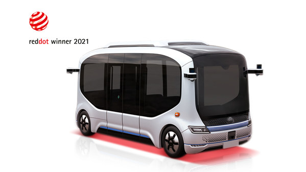 宇通設計的自動駕駛巴士「小宇2.0」 榮獲2021年紅點獎