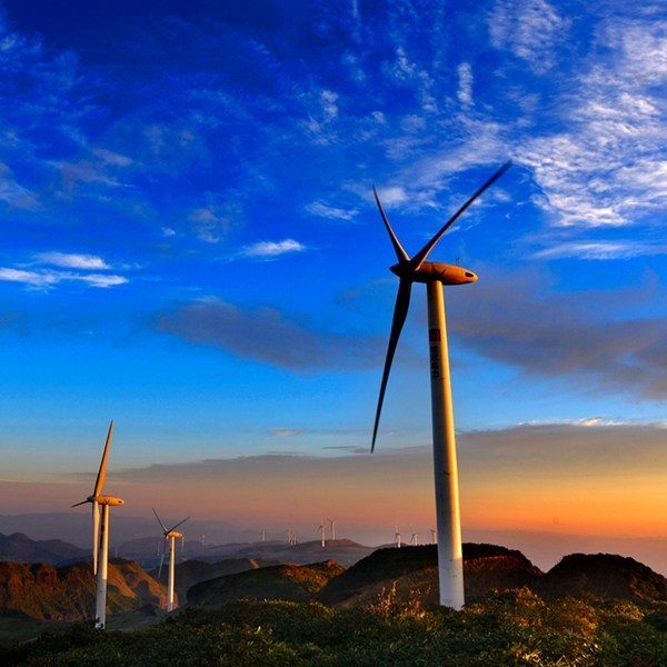 Guizhou has built a new power system and developed wind power and photovoltaic power generation industries.（Photo by Liao Xun）