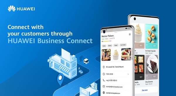 'Business Connect' oleh Huawei Mobile Services ialah platform untuk pemilik perniagaan mencipta dan mengurus profil serta senarai perniagaan mereka. Kesemua maklumat yang didaftarkan kemudiannya akan muncul sebagai hasil carian setempat dalam aplikasi Petal Maps dan Petal Search, seraya dapat membantu meningkatkan keterlihatan jenama dengan bakal pelanggan. Pemilik perniagaan boleh mendaftar untuk mendapatkan perkhidmatan tersebut melalui https://bizconnect.huawei.com atau emelkan kepada bizconnect@huawei.com.