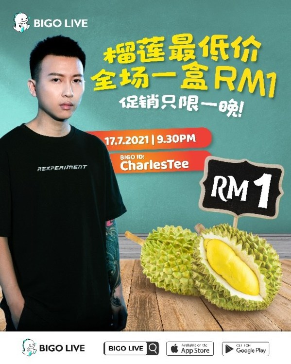 Bigo Live Launches Musang King Durian Sales Livestream