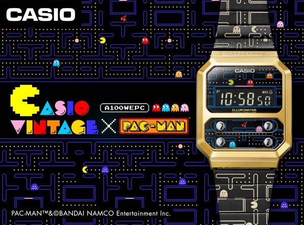 Casio và PAC-MAN hợp tác ra mắt dòng đồng hồ kỹ thuật số mới mang phong cách cổ điển và vui nhộn