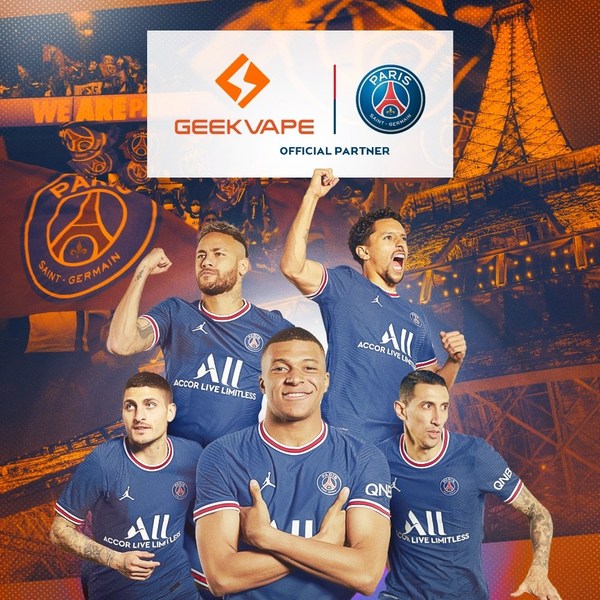 Geekvape dan Paris Saint-Germain Umum Perkongsian Rasmi