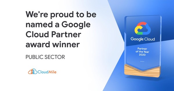 The winner of the 2020 Google Cloud Public Sector Partner of the Year - APAC