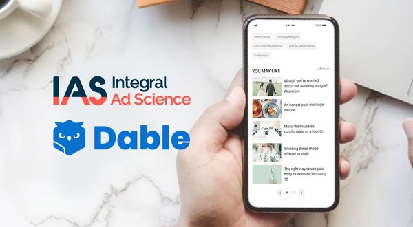 Dable，全球領先個人化推薦行銷科技平台，與全球數位媒體品質監測領導者 Integral Ad Science合作，推出強化品牌安全解決方案，為廣告商保護品牌資產。