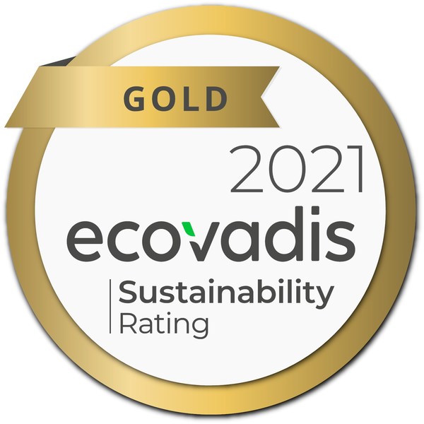 EcoVadis 可持續發展評級 - 金級