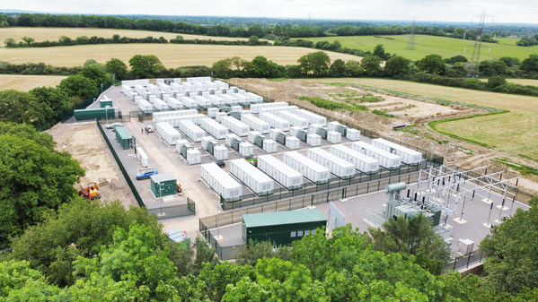 100MW/100MWh energy storage plant in Minety, the UK