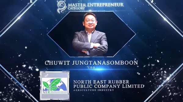 North East Rubber Public Company Limited's CEO, Chuwit Jungtanasomboon Wins at the Asia Pacific Enterprise Awards 2021 Regional Edition