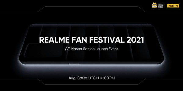 realme to Launch 100 Million Sales Milestone Product GT Master Edition Series and Other Product Lines on August 18