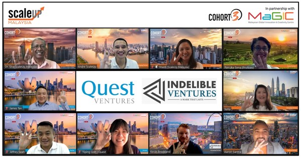 The ScaleUp Malaysia team along with their investment partners Quest Ventures and Indelible Ventures.