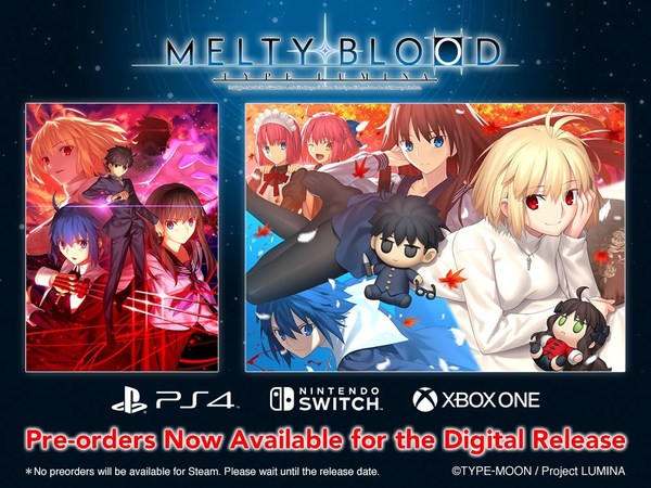 2D Fighting Game"Melty Blood: Type Lumina" Preorders Now Available