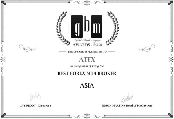 ATFX荣获“2021亚洲最佳MT4差价合约经纪商大奖”