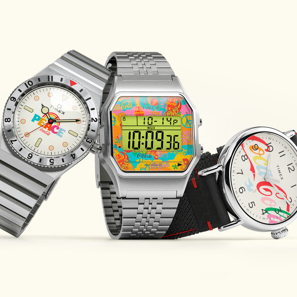 Make time for peace, love and harmony with the Timex x Coca-Cola Unity Collection, featuring '70s-inspired editions of the Q Timex, Timex T80 and Timex Standard.