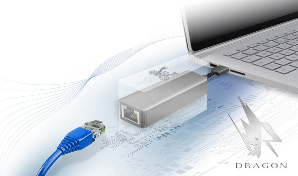 Fig. 4: Realtek USB to 2.5Gb Ethernet card that support Dragon bandwidth control software