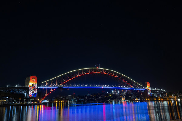 ICONIC MUSIC SENSATION ABBA LAUNCH THEIR NEW ALBUM VOYAGE WITH DAZZLING SYDNEY HARBOUR BRIDGE DISPLAY - Credit: Will Hartl