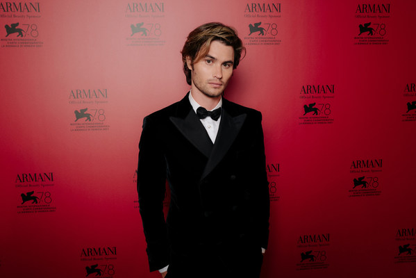Chase Stokes at the Armani beauty dinner