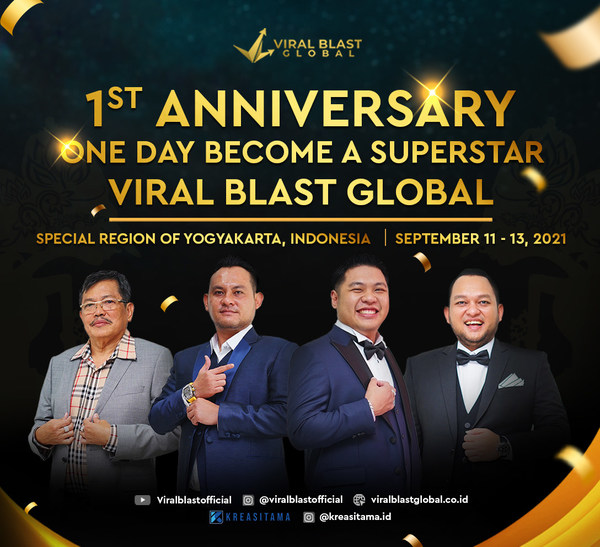1st Anniversary, Viral Blast Global supports the growth of the creative economy and tourism in Indonesia
