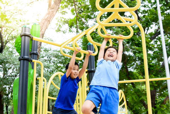 It's important to use lead-free paint for children's playgrounds.