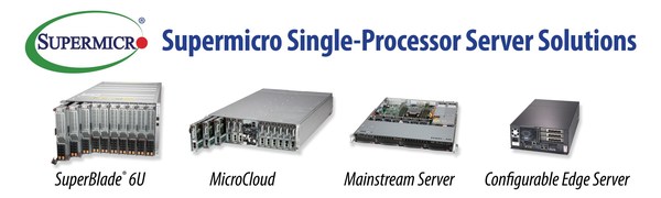 Supermicro擴展高性能單處理器系統產品組合