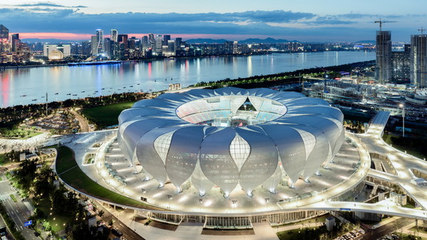 Venue for the opening and closing ceremonies and athletics competitions of Hangzhou 2022 -- Hangzhou Olympic Sports Centre Stadium (Big Lotus)