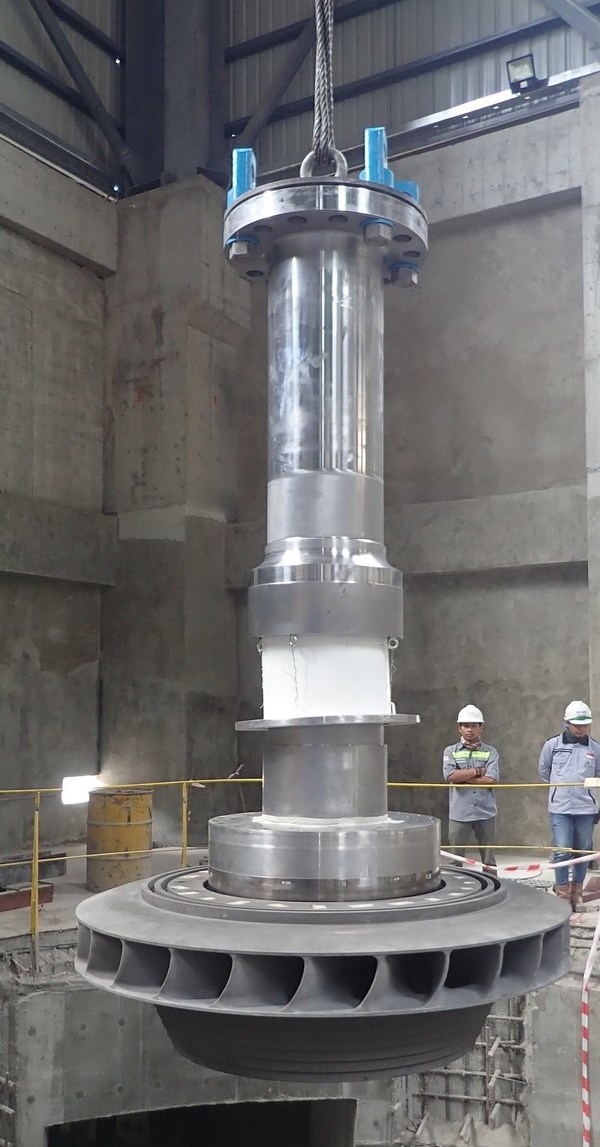 Similar Francis turbine as for the Kerinci Hydropower Plant