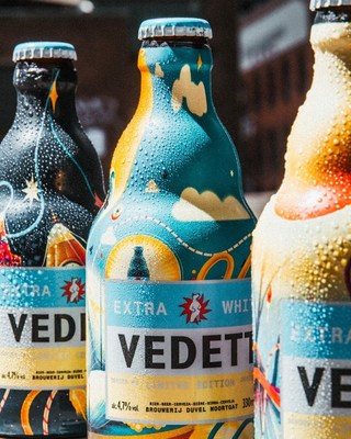 图一：VEDETTbai ?熊啤酒与艺术家Arno Kiss联名开做