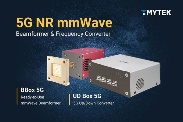 TMYTEK Unveils the New 5G Millimeter Wave Beamformers and Frequency Converters with Full FR2 Spectrum
Designed for mmWave Antenna and Algorithm Developers, Speeding 20X Faster R&D Time
TMY Technology, Inc. (TMYTEK), the world’s leading millimeter-wave solutions provider headquartered in Taiwan, today announced its 5G mmWave beamformers and frequency converters that support both 28GHz and 39GHz with the full 5G FR2 spectrum coverage for antenna and algorithm developers.