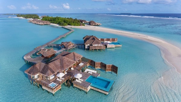 Conrad Maldives Rangali Island - Sunset Water Villa (Pandangan Atas)