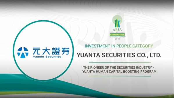 Yuanta Securities Co., Ltd. awarded in the Investment In People Category at Asia Responsible Enterprise Awards 2021