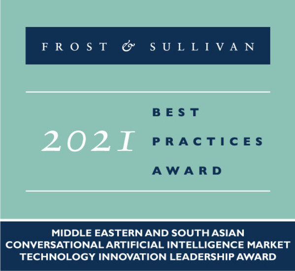 2021 Middle Eastern and South Asian Conversational Artificial Intelligence Market Technology Innovation Leadership Award