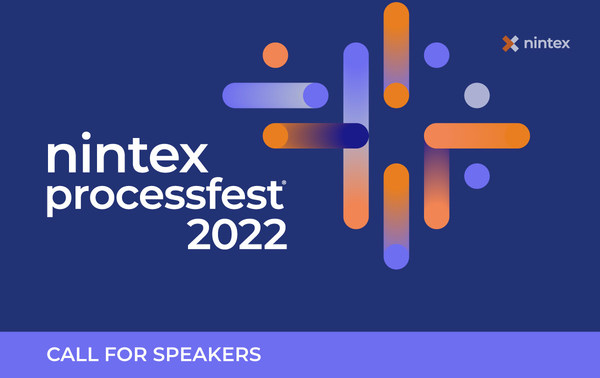 Nintex today announced a call for speakers for the company’s marquee annual conference, Nintex ProcessFest® 2022. Individuals and teams with a passion for automation and business process improvement are invited to submit session abstracts to present at the upcoming digital business automation conference.
