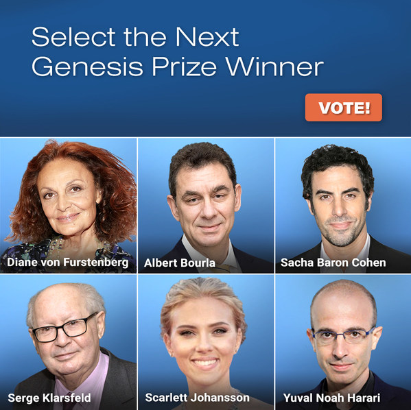 Genesis Prize Foundation Releases Names of Finalists for the 2022 