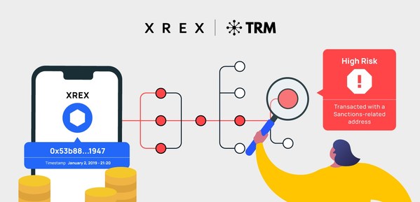 Taipei-headquartered neo fintech XREX Inc. partners with blockchain intelligence company TRM Labs to bolster platform security.