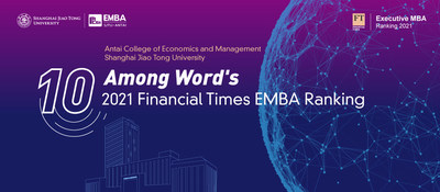 SJTU Antai EMBA Ranked 10th Worldwide In FT EMBA Ranking 2021 - PR ...