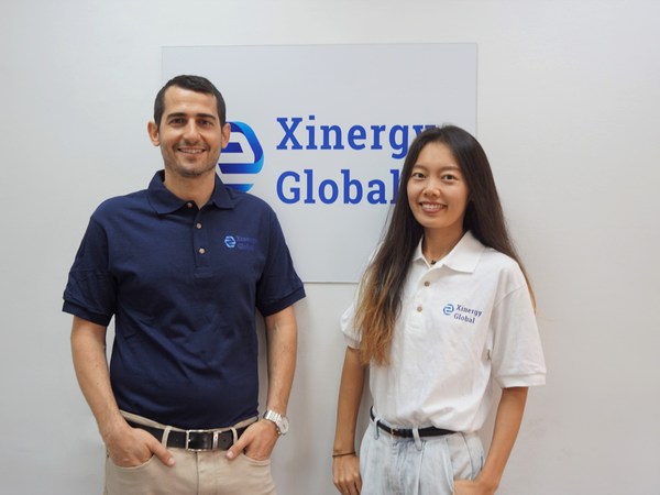 Co-founders of Xinergy Global, Niv Schwartz and Yifeng Zhou.
