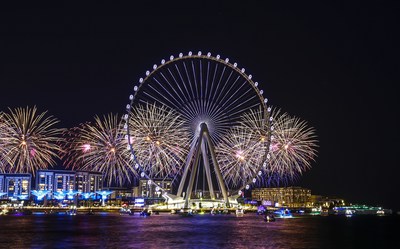 Ain Dubai Opening Fireworks Show