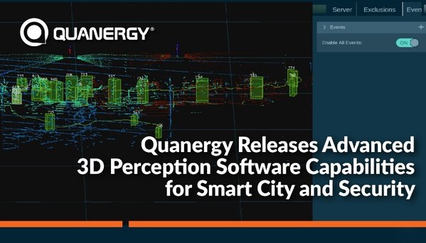 Quanergy Releases Advanced 3D Perception Software Capabilities for Smart City and Security