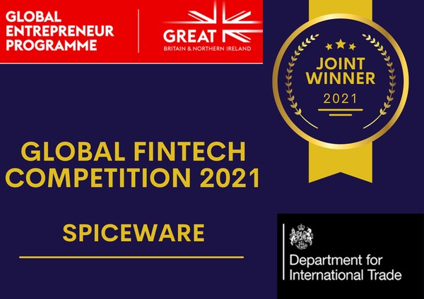 Spiceware selected as the Finalist of the UK Ministry of International Trade's Global Fintech Competition