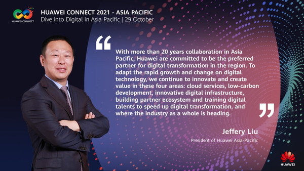 HUAWEI CONNECT 2021 – ASIA PACIFIC：華為力爭成為首選數碼化轉型合作夥伴