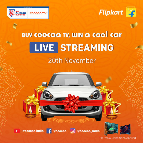 coocaa's Diwali Promotion on Flipkart keeps growing enormous popularity as it approaches the end
